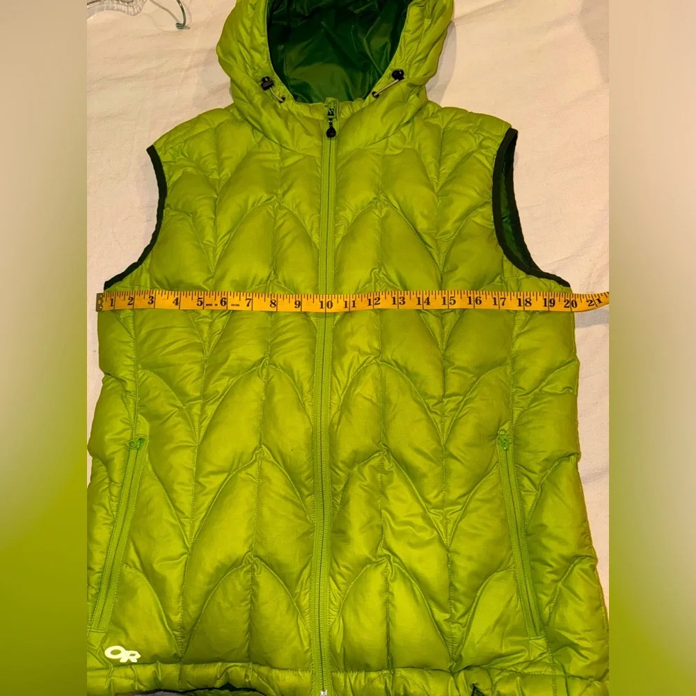 Outdoor Research Puffer Vest. Lime Green - Picture 8 of 9